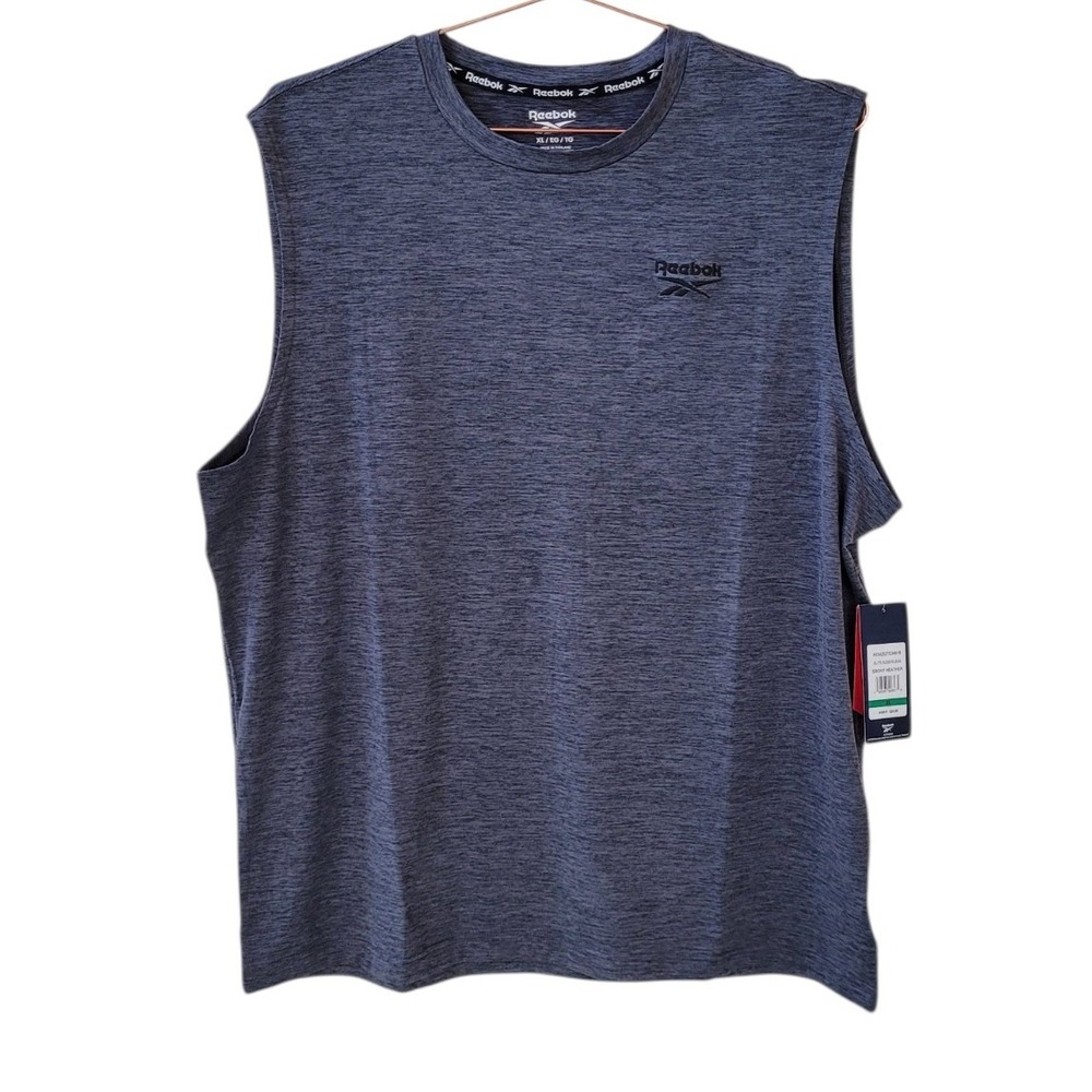 REEBOK XL Ebony Heather Elite Sleeveless Regular Top Men
